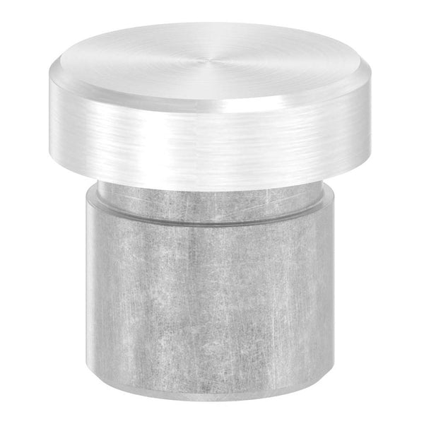 Endkappe flach, massiv, für Rohr ø 14,0 x 1,5mm, zum Einkleben