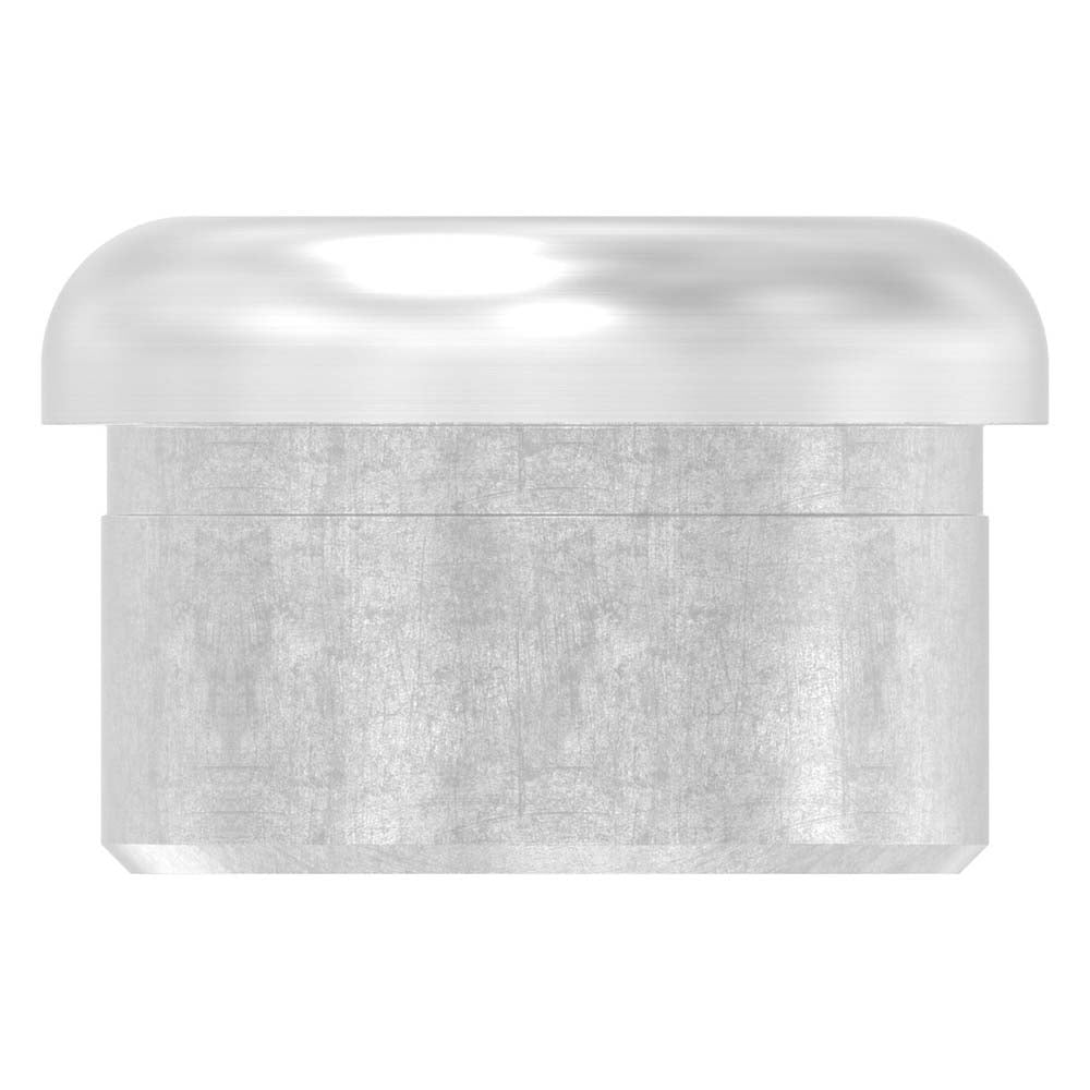 Einklebkappe flach, hohl, für Rohr ø 33,7 x 2,0mm, zum Einkleben