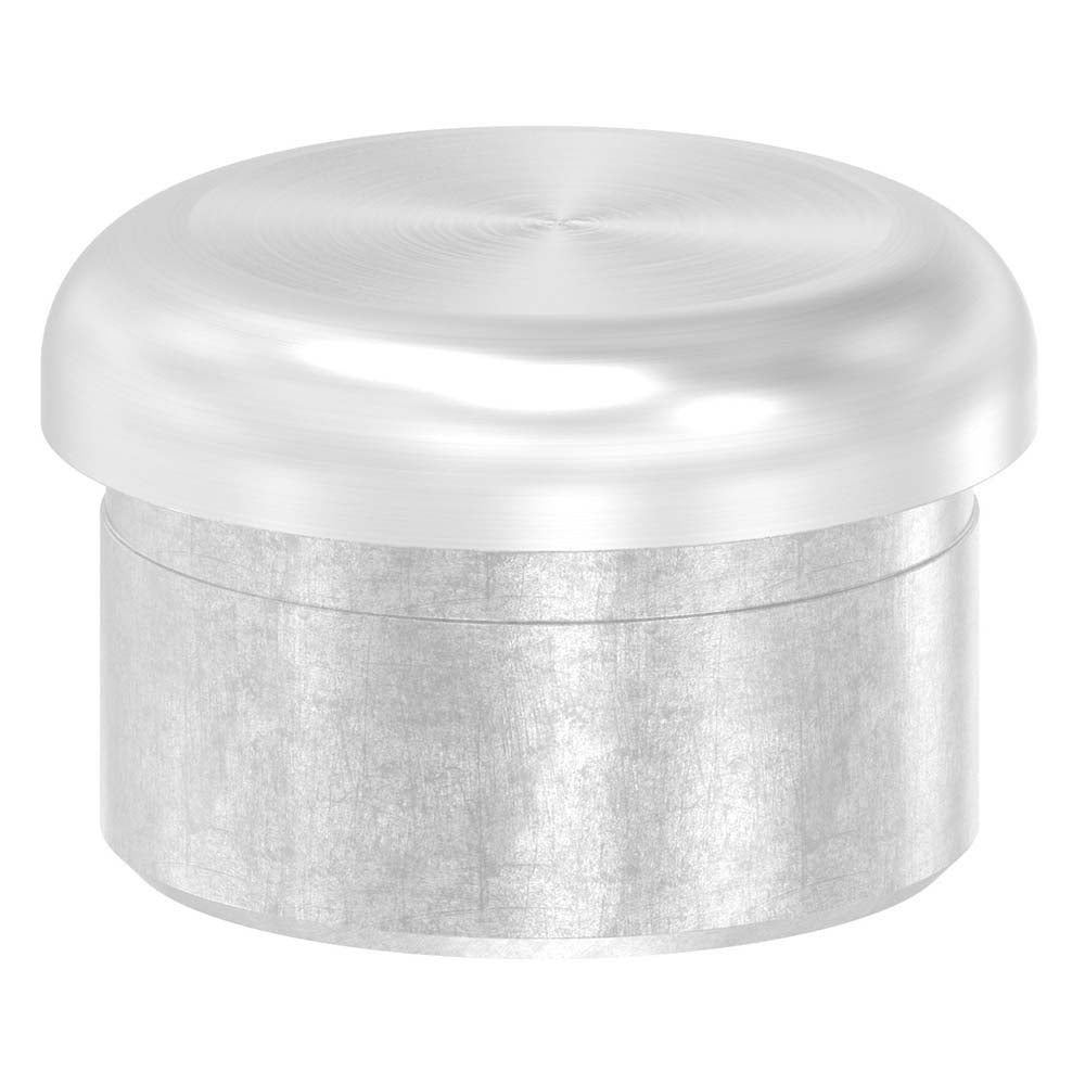 Einklebkappe flach, hohl, für Rohr ø 33,7 x 2,0mm, zum Einkleben