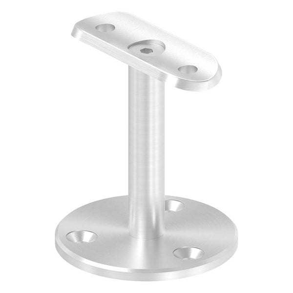 Handlaufstütze gerade mit 60 x 5mm Ronde, für ø 42,4mm Rohr