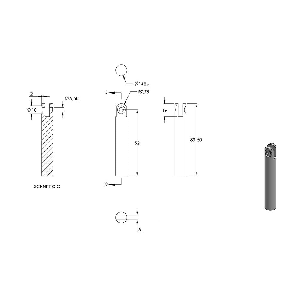 Handlaufhalter flexibel zur Glasbefestigung mit maximaler Glasstärke von 25,52mm, für Vierkant-Rohr