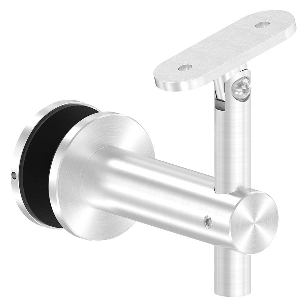 Handlaufhalter flexibel zur Glasbefestigung mit maximaler Glasstärke von 25,52mm, für Vierkant-Rohr