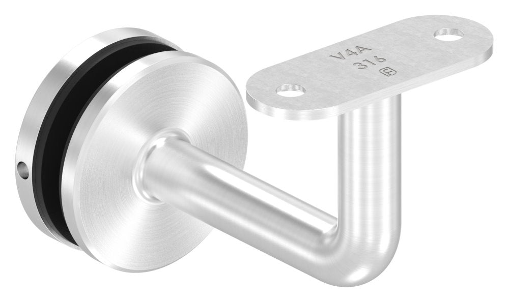 Handlaufhalter zur Glasbefestigung mit maximaler Glasstärke von 21,52mm, für Vierkant-Rohr