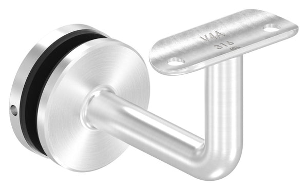 Handlaufhalter zur Glasbefestigung mit maximaler Glasstärke von 21,52mm, für Rohr ø 42,4mm