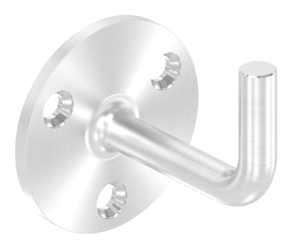 Handlaufhalter zur Wandbefestigung mit verschweißter Ronde 70 x 4mm, Wandabstand 75mm, zum Anschweißen