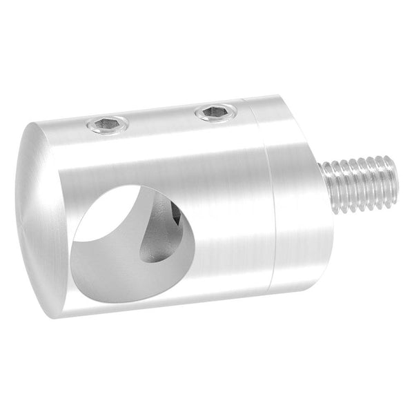 Querstabhalter Anschluss für ø 48,3mm Rohr, für Stab ø 14 mm, aus V2A
