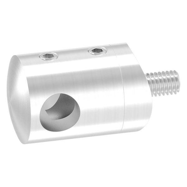 Querstabhalter Anschluss für ø 42,4mm Rohr, für Stab ø 10 mm, aus V2A