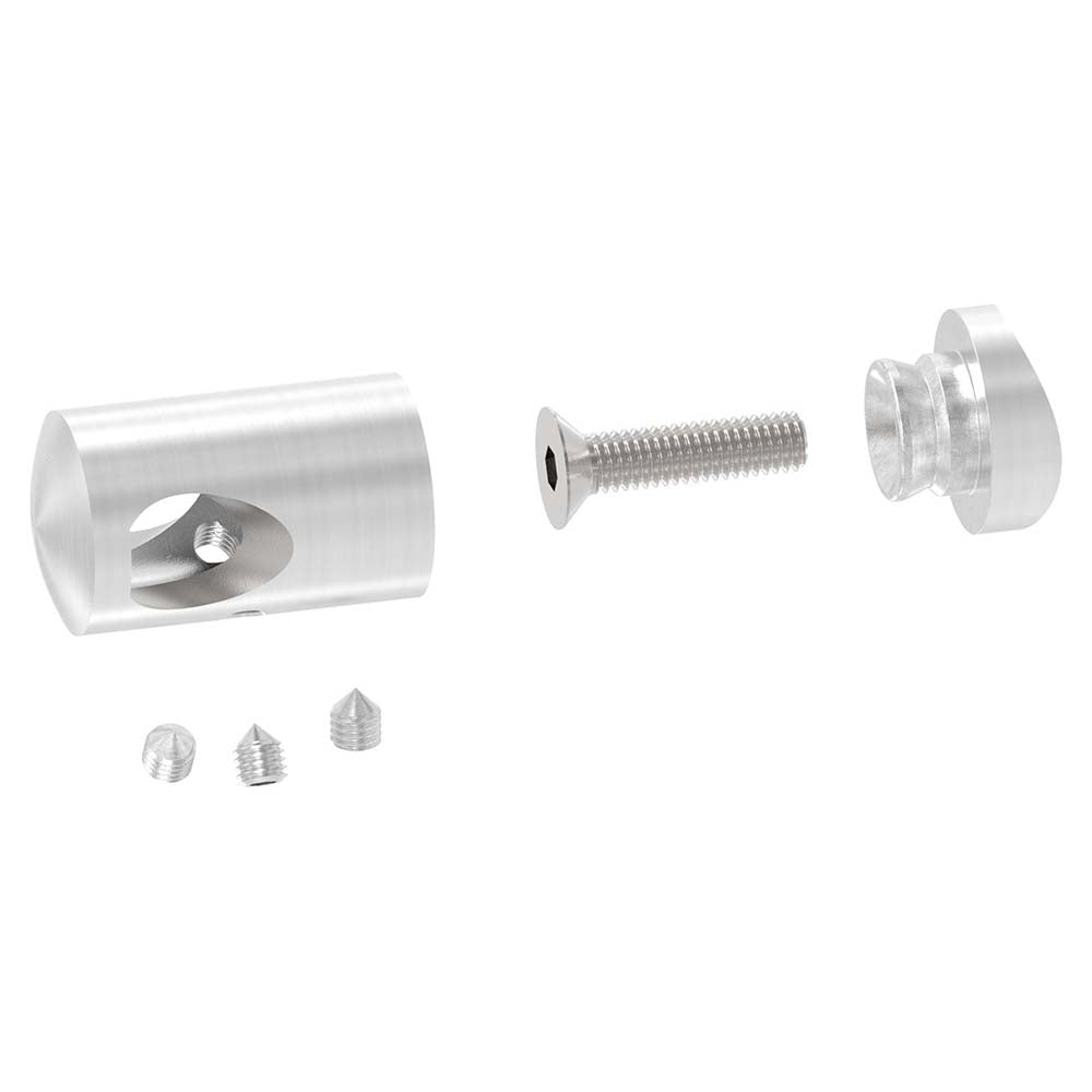 Querstabhalter 90° Außenecke, Anschluss für ø 42,4mm Rohr, für Stab ø 12mm, aus V2A