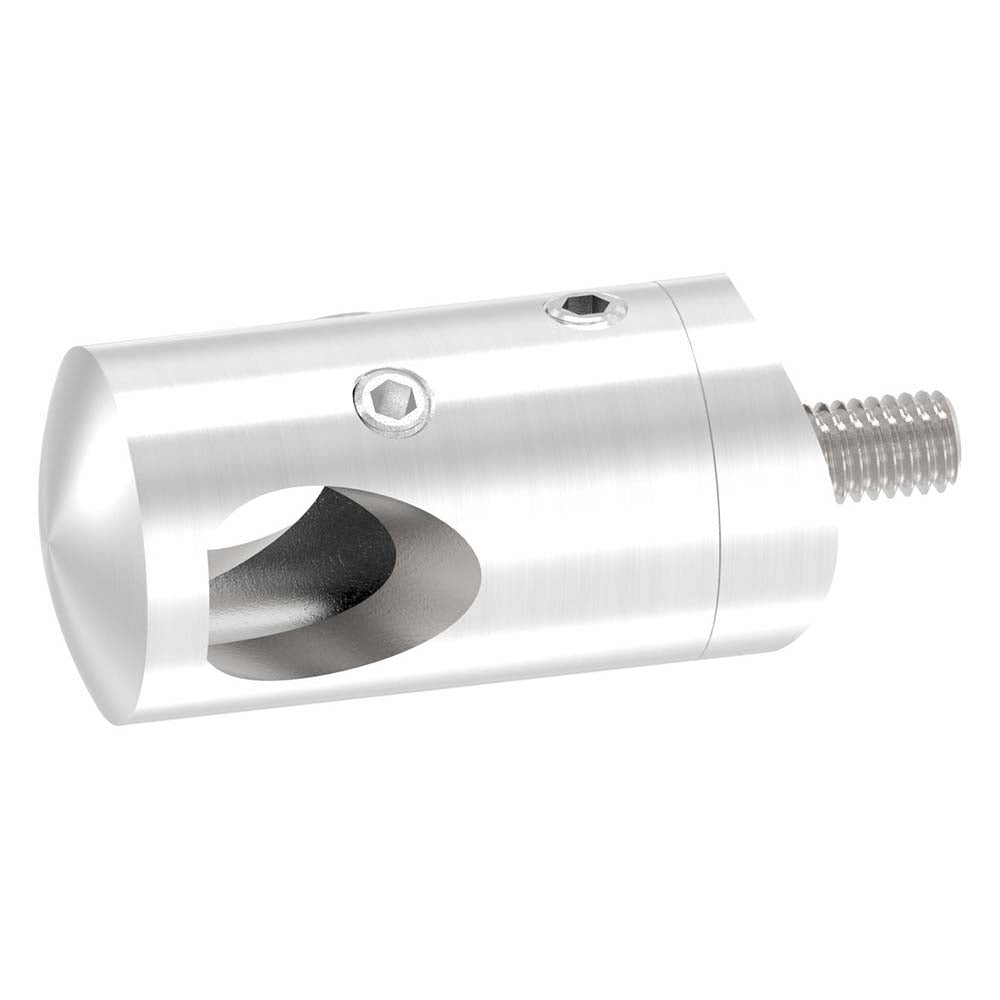 Querstabhalter 90° Außenecke, Anschluss für ø 42,4mm Rohr, für Stab ø 12mm, aus V2A