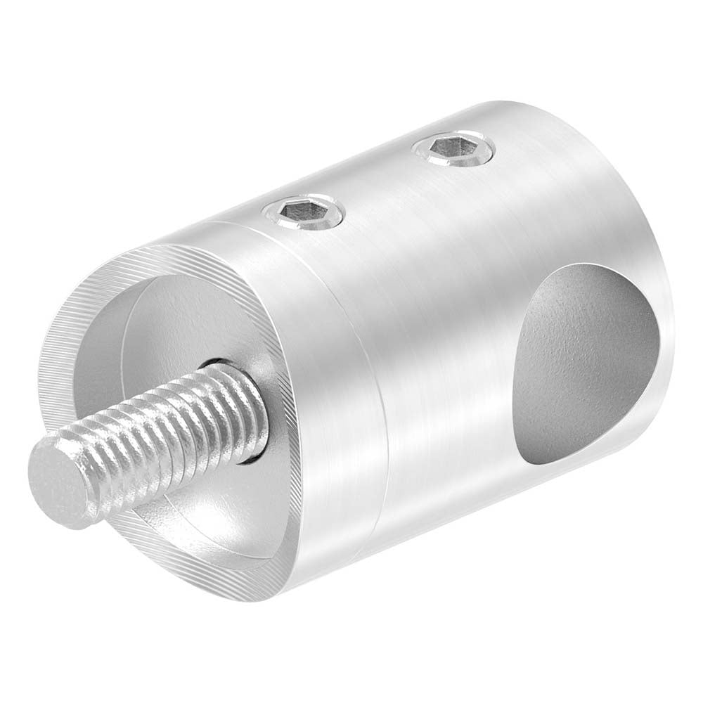 Querstabhalter Anschluss für ø 42,4mm Rohr, für Stab ø 12 mm, aus V2A