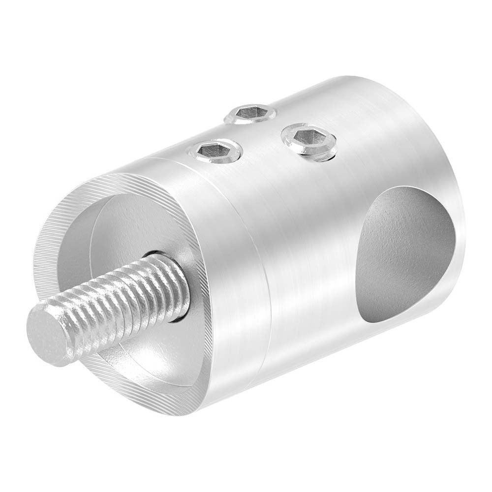 Querstabhalter zum Stoßen, Anschluss für ø 42,4mm Rohr, für Stab ø 12 mm