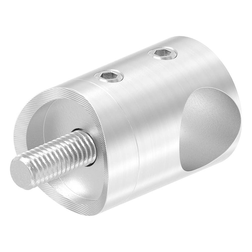 Querstabhalter Anschluss für ø 42,4mm Rohr, für Stab ø 14 mm, aus V2A