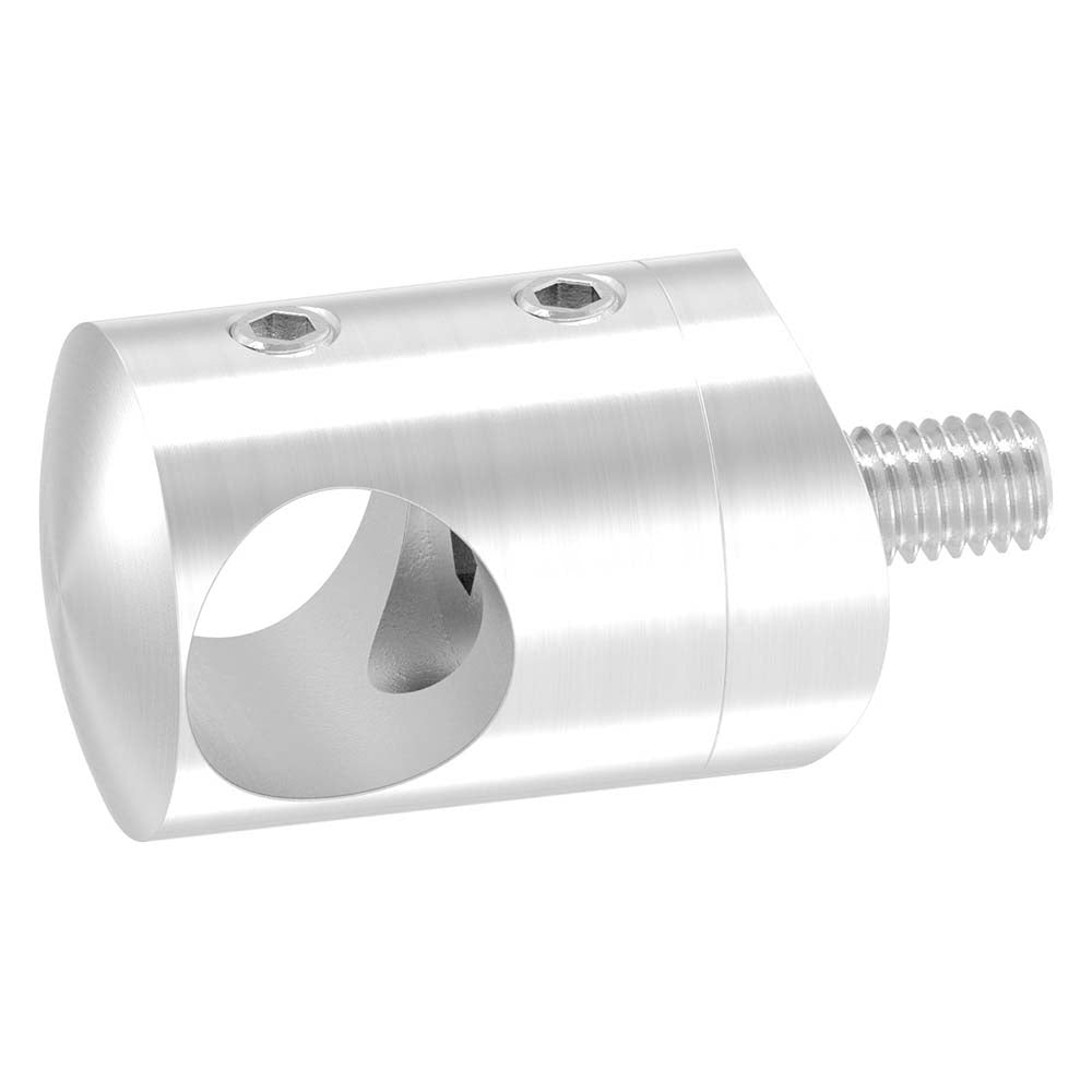 Querstabhalter Anschluss für ø 42,4mm Rohr, für Stab ø 14 mm, aus V2A