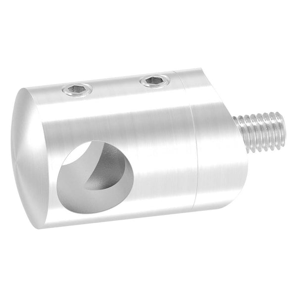 Querstabhalter Anschluss für ø 33,7mm Rohr, für Stab ø 12 mm, aus V2A