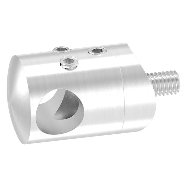 Querstabhalter zum Stoßen, Anschluss für ø 33,7mm Rohr, für Stab ø 12 mm