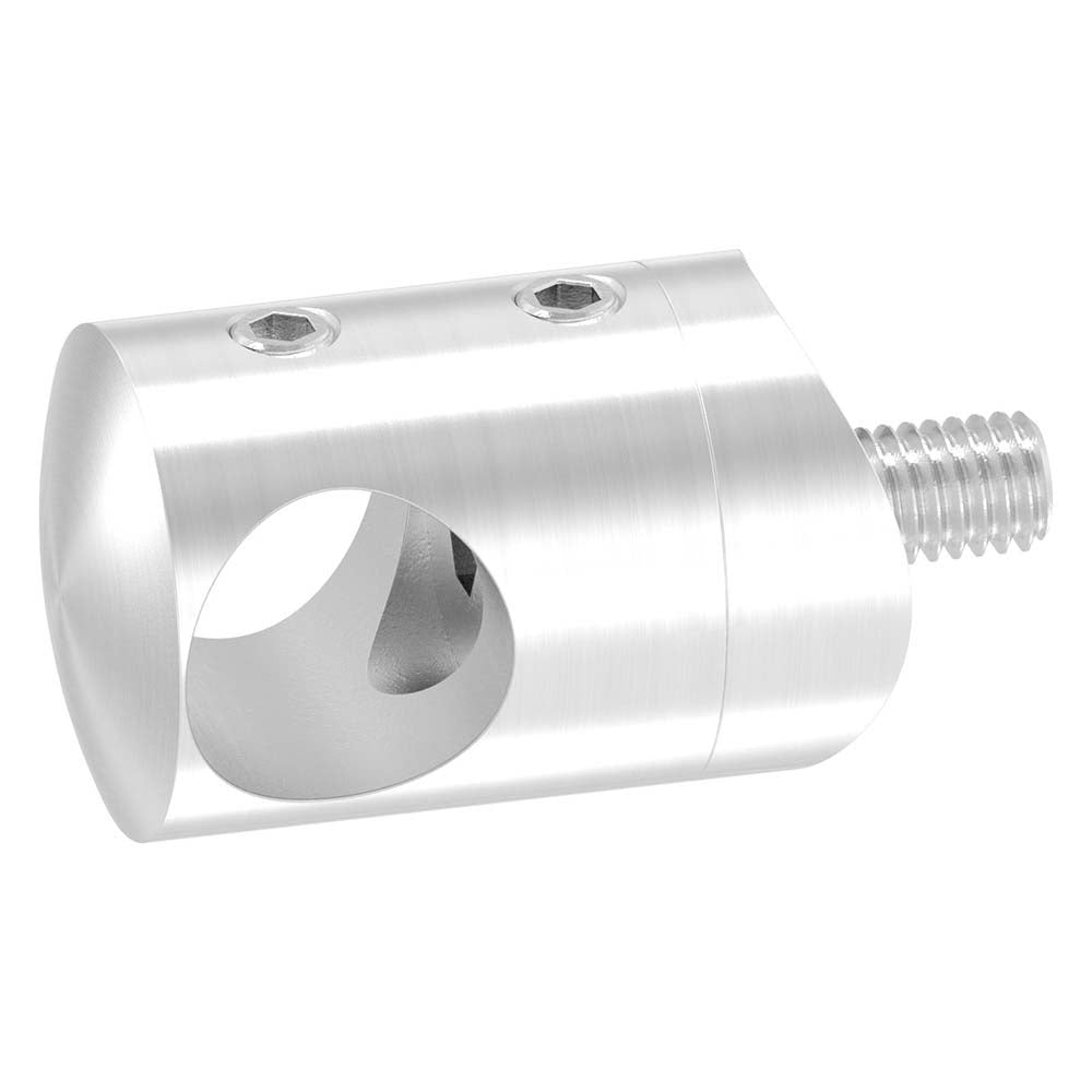 Querstabhalter Anschluss für ø 33,7mm Rohr, für Stab ø 14 mm, aus V2A