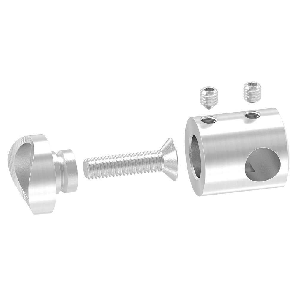 Querstabendhalter Anschluss für ø 33,7mm Rohr, Ausführung Rechts, für Stab ø 10 mm