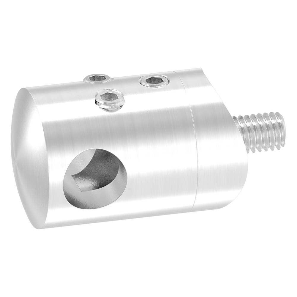 Querstabhalter zum Stoßen, Anschluss für ø 33,7mm Rohr, für Stab ø 10 mm