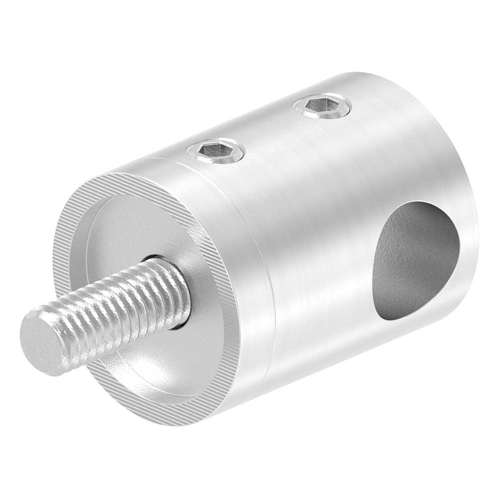 Querstabhalter Anschluss flach, für Stab ø 10 mm, aus V2A