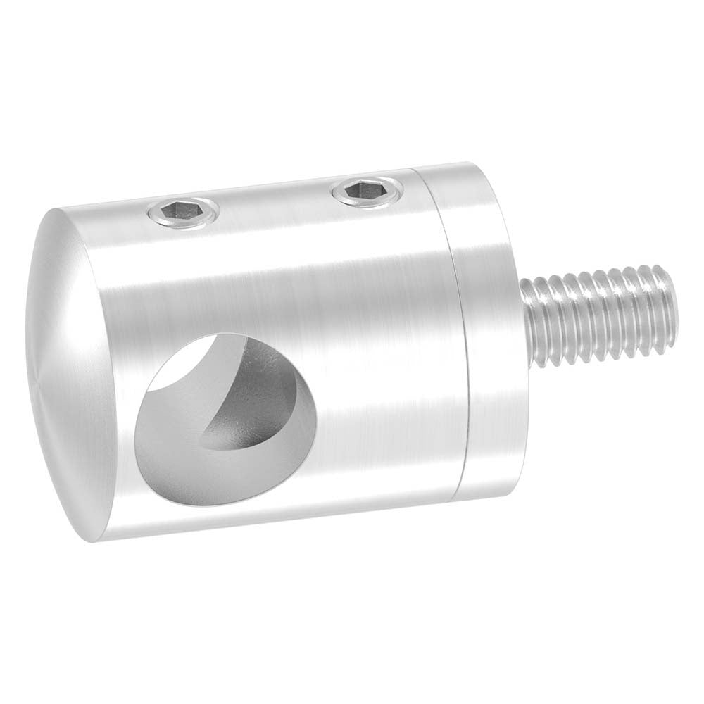 Querstabhalter Anschluss flach, für Stab ø 12 mm, aus V2A