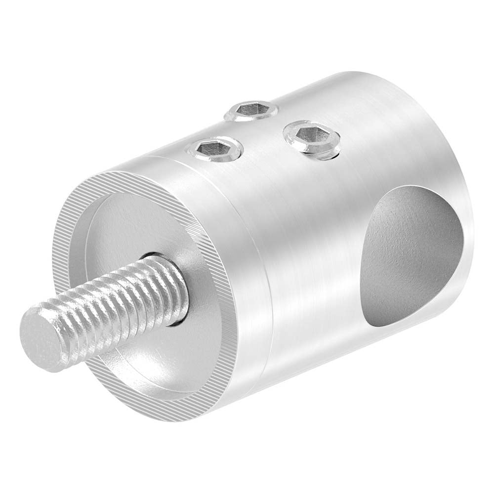 Querstabhalter zum Stoßen, flacher Anschluss, für Stab ø 12 mm