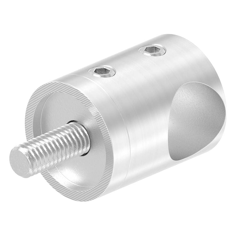 Querstabhalter Anschluss flach, für Stab ø 14 mm, aus V2A