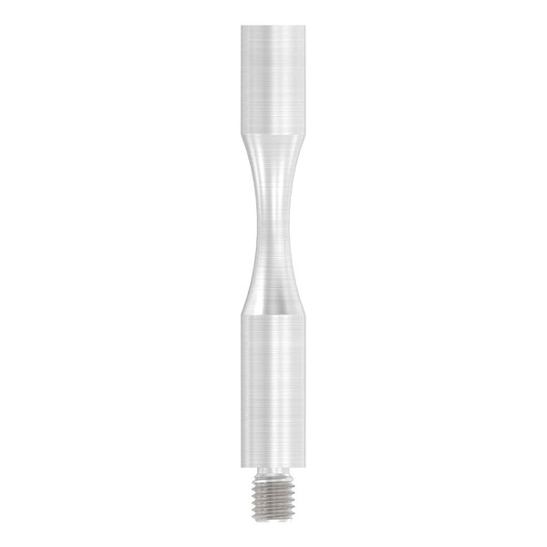 ø 12mm Stift zum Biegen, mit M8 x 10mm Außengewinde unten und M6 x 15mm Innengewinde oben, Länge 81mm