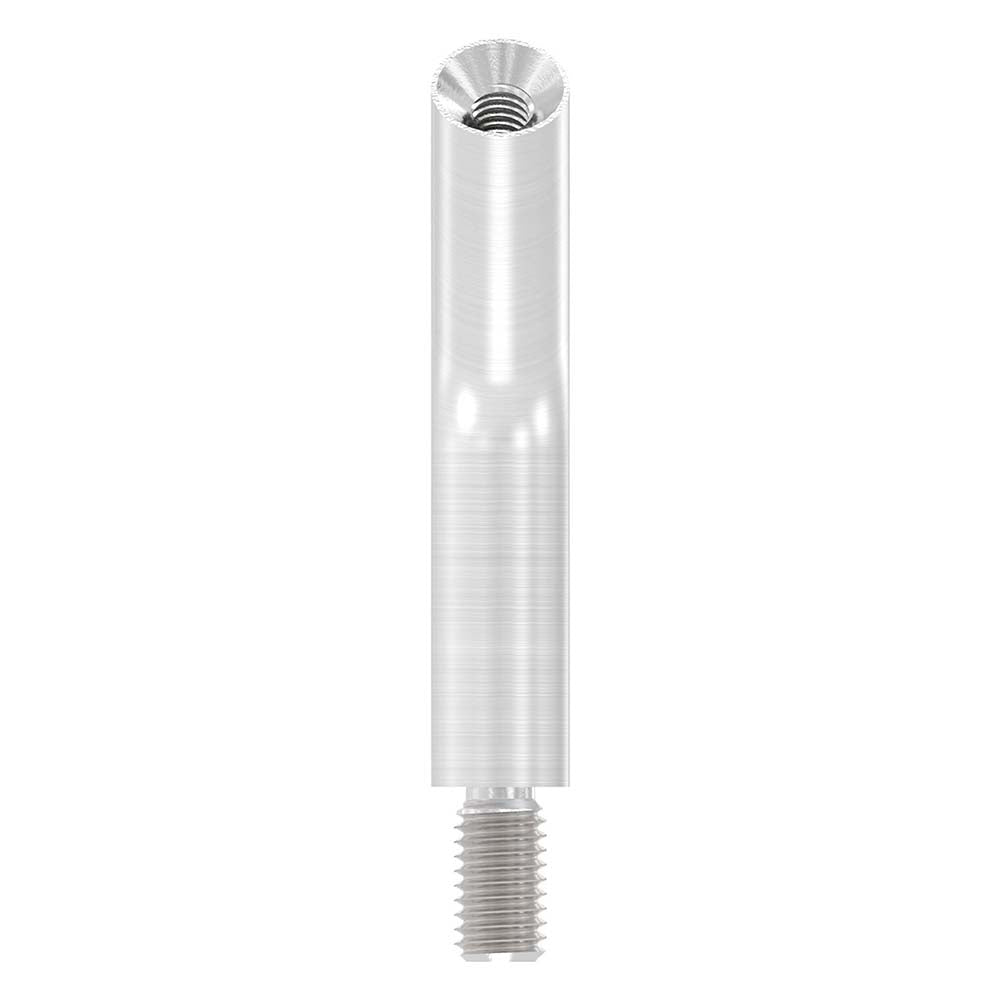 ø 12mm Stift 135° gebogen, mit M8 x 15mm Außengewinde unten und M6 x 20mm Innengewinde oben