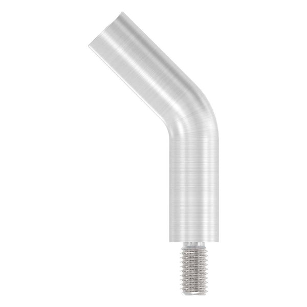 ø 14mm Stift 135° gebogen, mit M8 x 15mm Außengewinde unten und zum Anschweißen oben