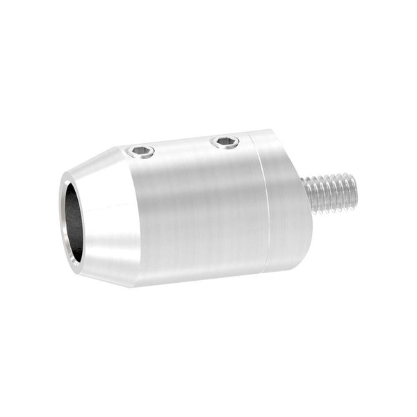 Querstabhalter ø 22mm zum Stoßen von vorne, Anschluss ø 42,4mm Rohr, für Stab ø 12 mm