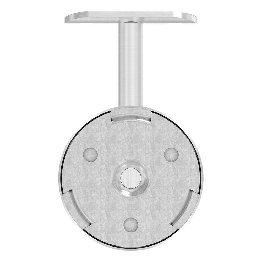 V4A Handlaufhalter zur Wandbefestigung inkl. Cliprosette 70 x 12mm, für Rohr ø 42,4mm