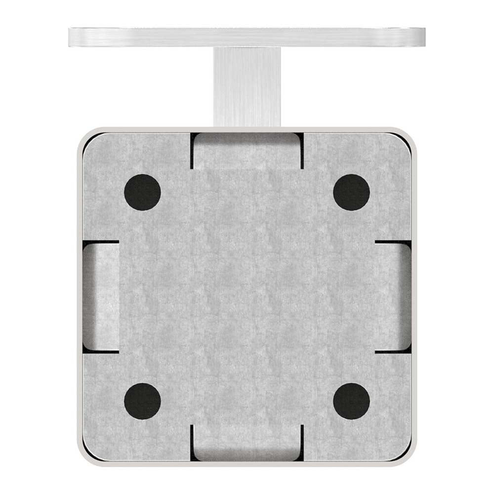 Handlaufhalter zur Wandbefestigung inkl. Cliprosette 60 x 60 x 11,5mm, für Vierkantrohr