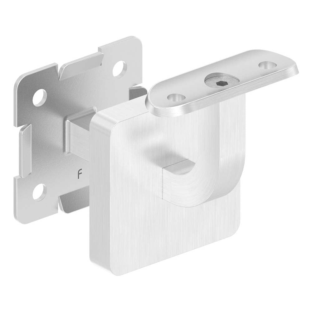 Handlaufhalter zur Wandbefestigung inkl. Cliprosette 60 x 60 x 11,5mm, für Rohr ø 42,4mm