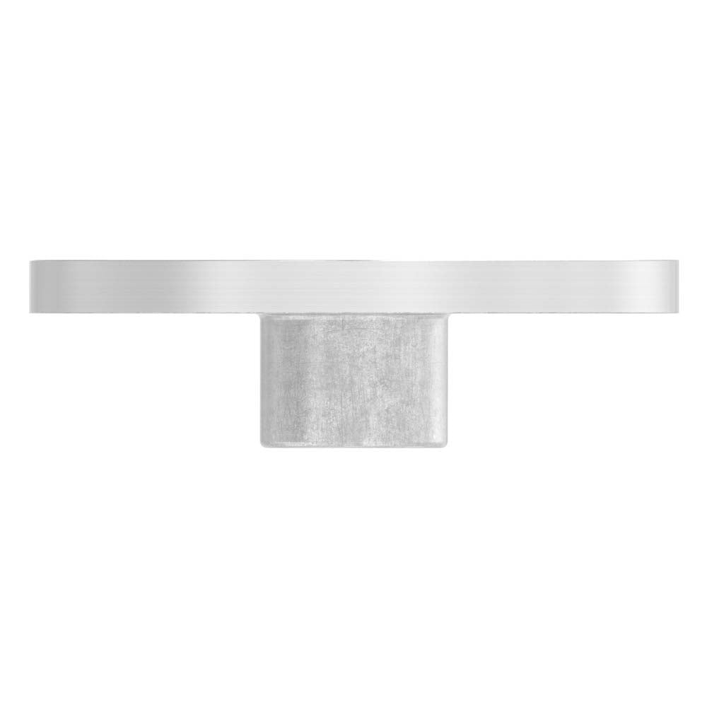 Platte mit M10 Innengewinde, zum Aufschweißen, für Rohr ø 48,3mm