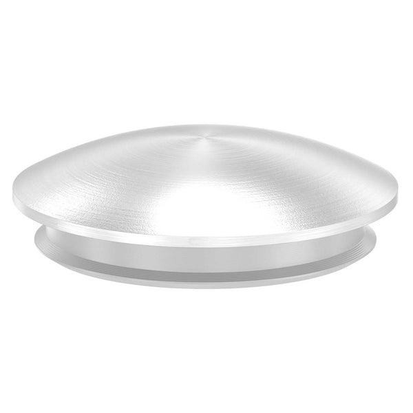 Endkappe leicht gewölbt mit Nase, massiv, für Rohr ø 33,7 x 2,0mm, zum Einschlagen