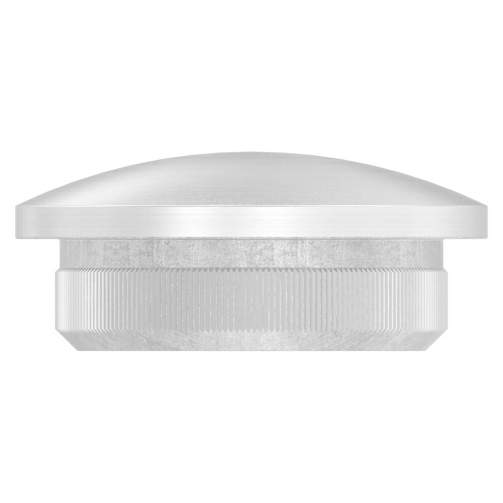 Endkappe leicht gewölbt (dünn), massiv, für Rohr ø 21,3 x 2,0mm, zum Einschlagen