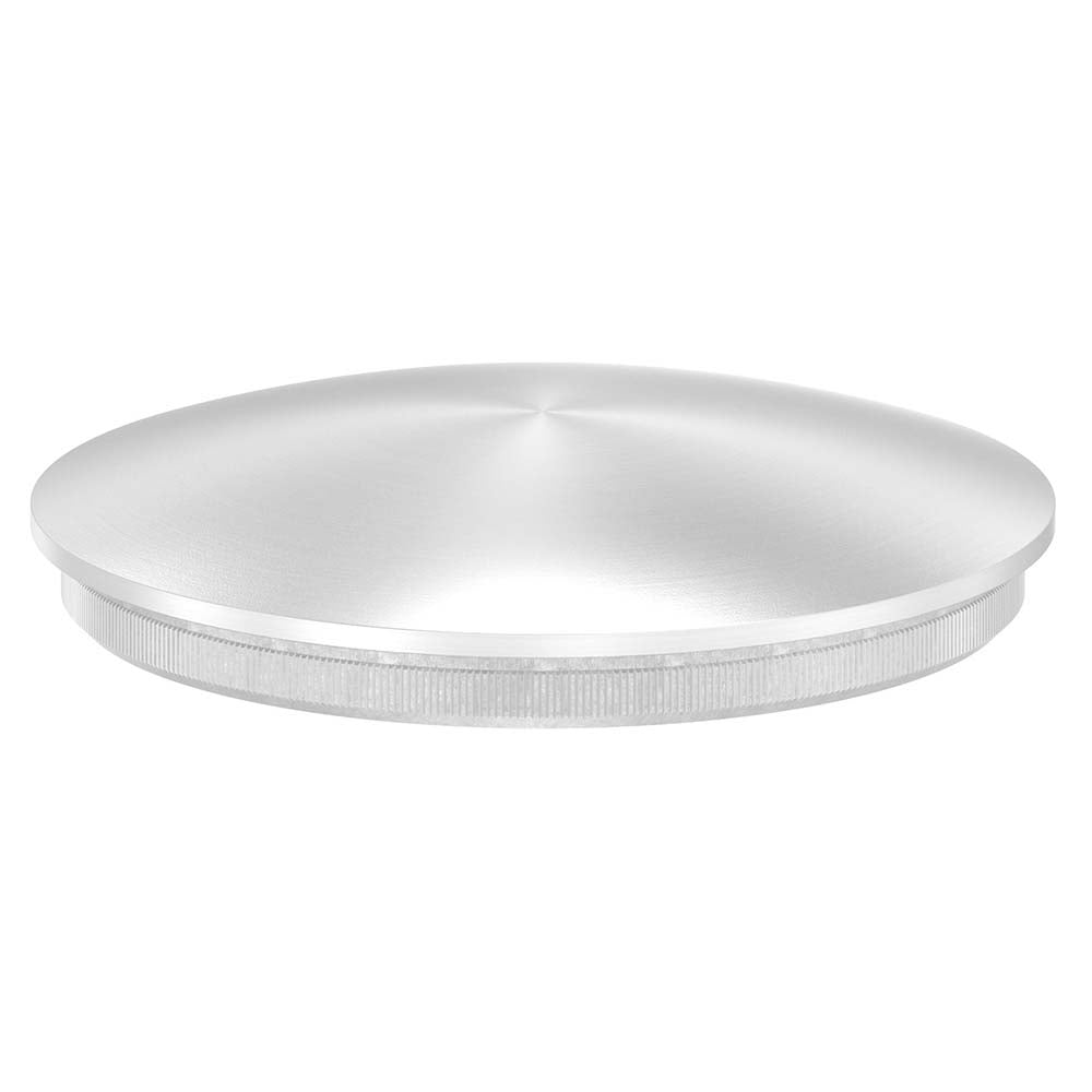 Endkappe leicht gewölbt (dünn), massiv, für Rohr ø 60,3 x 2,0mm, zum Einschlagen