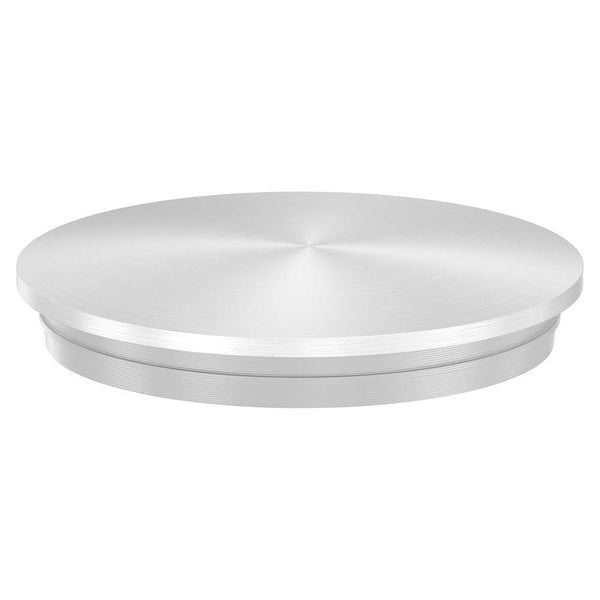 Endkappe leicht gewölbt (unten verjüngt), für Rohr ø 42,4 x 2,0mm, massiv mit Nase, zum Einschlagen