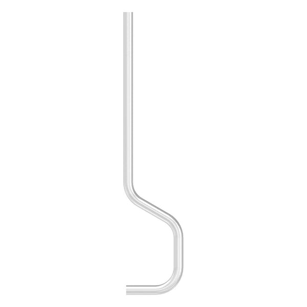 Pfosten gebogen, Variante 1, Rohr ø 42,4mm x 2,5mm, aus V2A Edelstahl