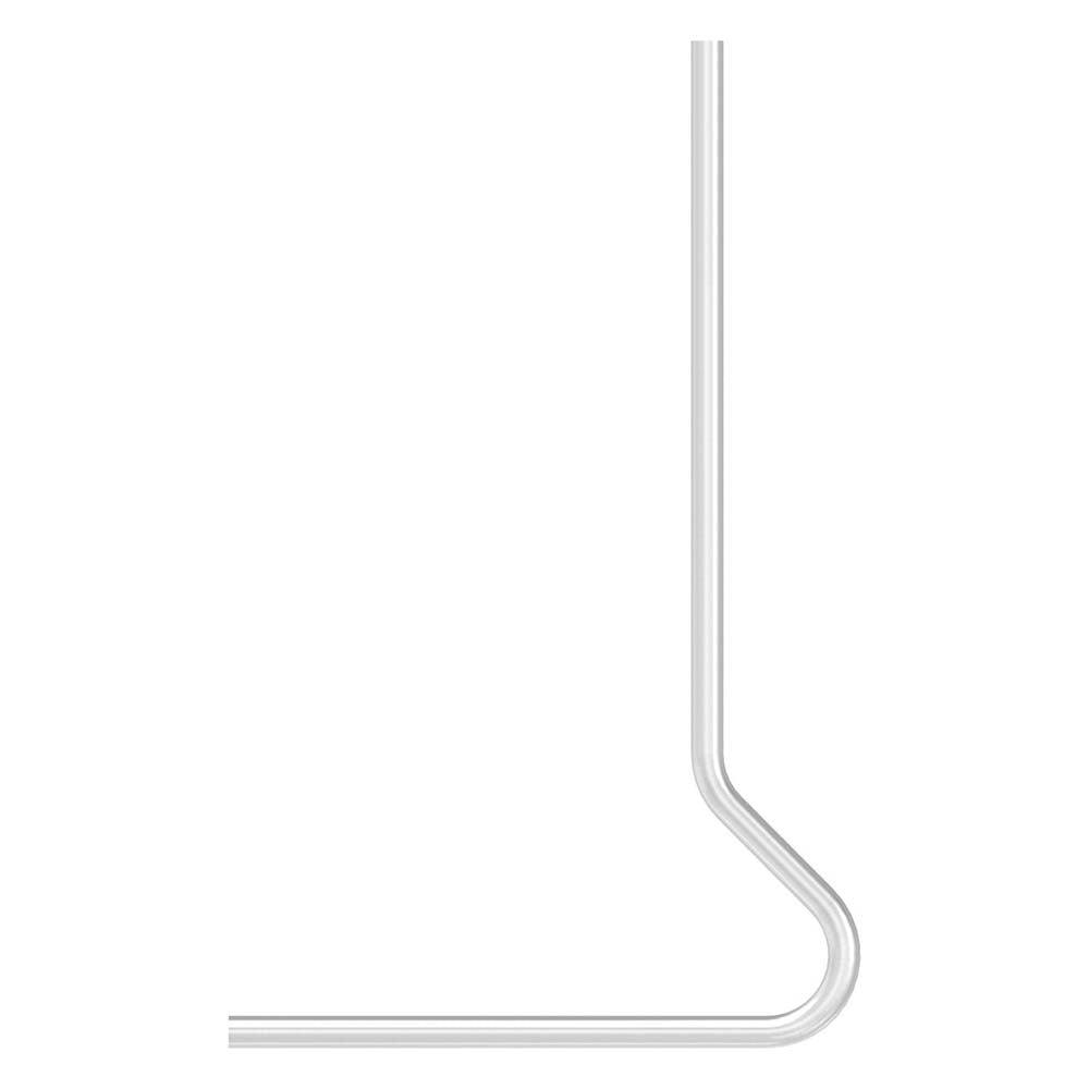 Pfosten gebogen, Variante 3, Rohr ø 42,4mm x 2,5mm, aus V2A Edelstahl