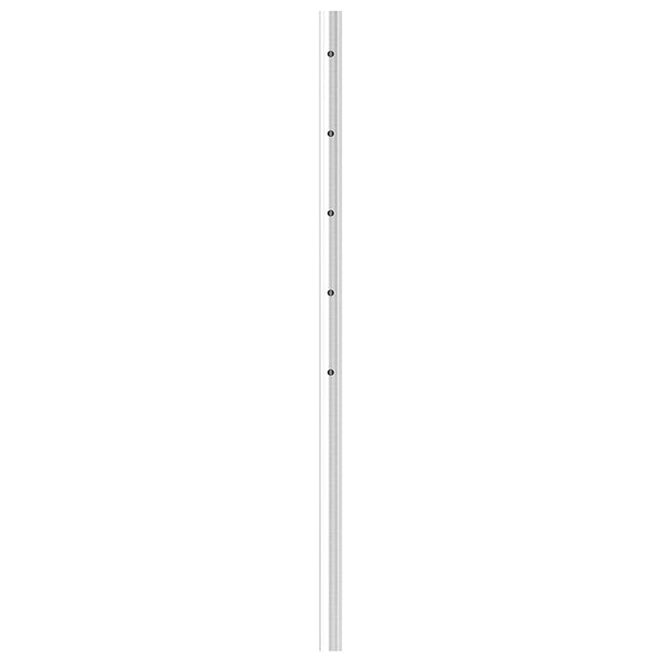 Geländerpfosten ø 42,4 x 2,0mm, mit 5 einseitigen ø 12mm Bohrungen, Länge 1190mm aus V2A Edelstahl
