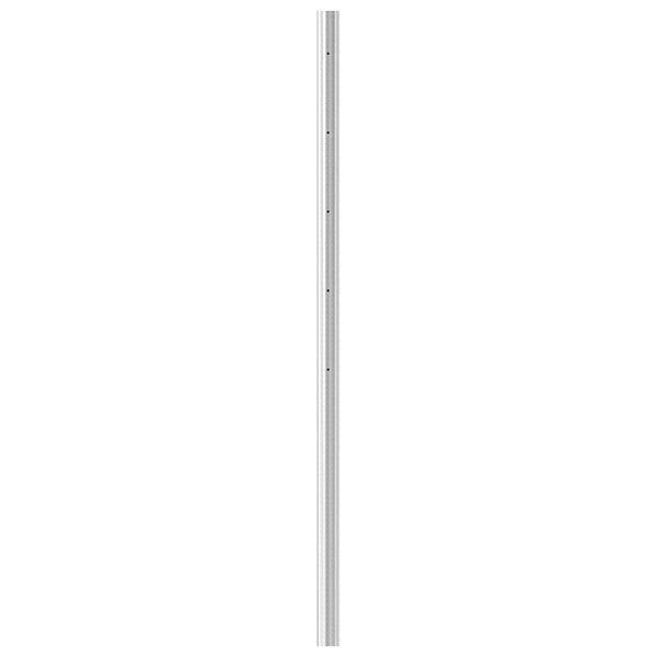 Geländerpfosten ø 42,4 x 2,0mm, mit fünf M6 Fließformgewinden, Länge 1190mm aus V2A Edelstahl