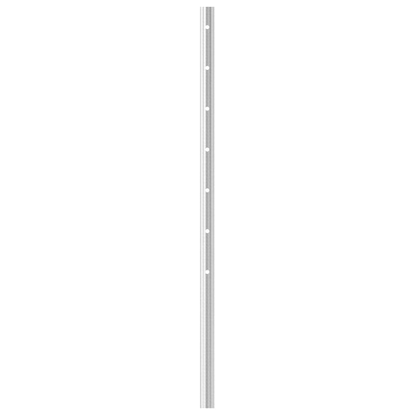 Geländerpfosten ø 42,4 x 2,0mm, mit sieben ø 12mm Durchgangsbohrungen, Länge 1190mm aus V2A Edelstahl