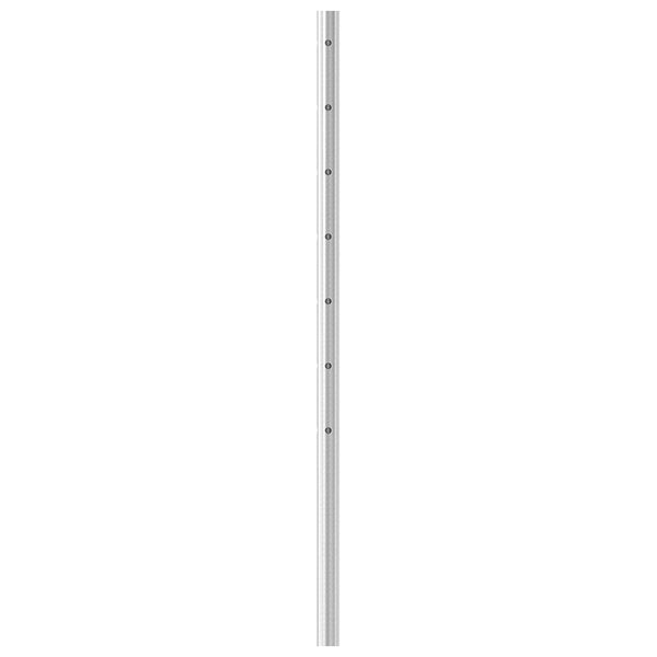 Geländerpfosten ø 42,4 x 2,0mm, mit sieben ø 12mm 90° Bohrungen, Länge 1190mm aus V2A Edelstahl