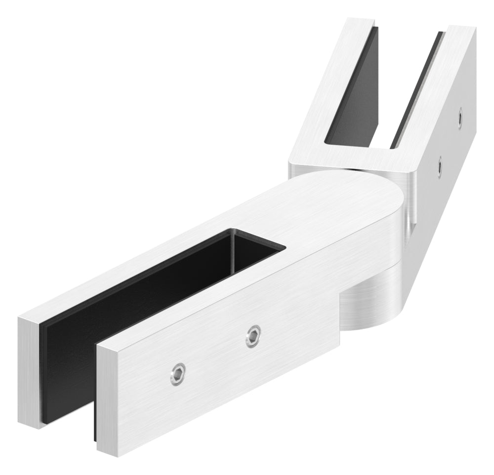 Glasverbinder verstellbar 86-275°, für Glas 12,00 - 12,76mm, V4A