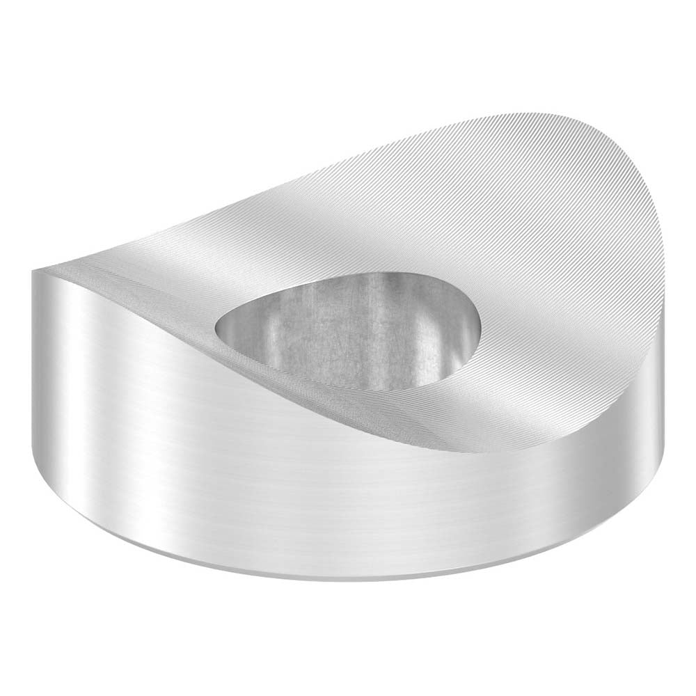 Ausgleichsstück für Anschluss ø 33,7mm, Außendurchmesser ø 25mm, Bohrung 10,5mm, in V2A