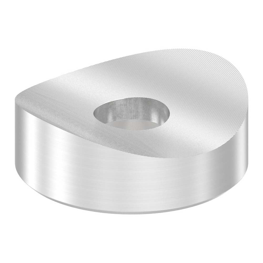 Ausgleichsstück mit Senkung für Anschluss ø 42,4mm, Außendurchmesser ø 20mm, Bohrung 6,5mm, in V2A