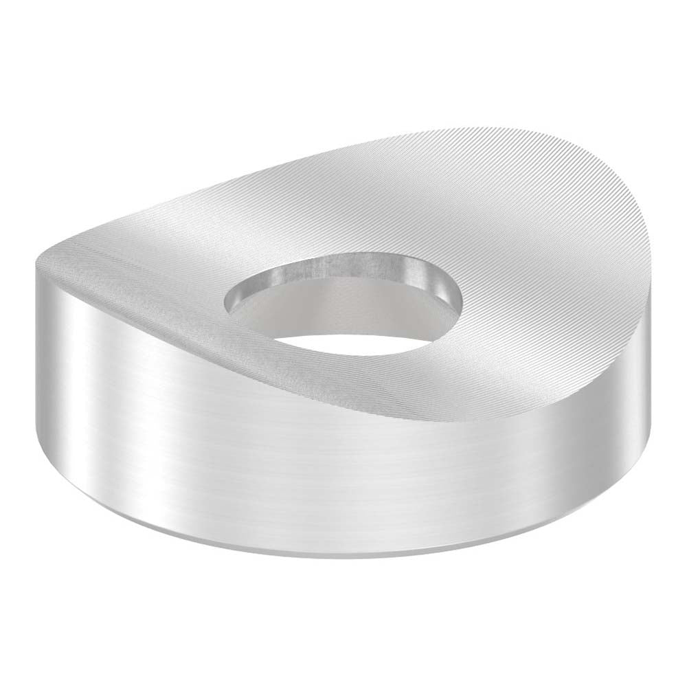 Ausgleichsstück mit Senkung für Anschluss ø 42,4mm, Außendurchmesser ø 22mm, Bohrung 8,5mm, in V2A