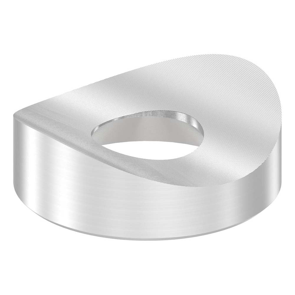 Ausgleichsstück mit Senkung für Anschluss ø 42,4mm, Außendurchmesser ø 25mm, Bohrung 10,5mm, in V2A