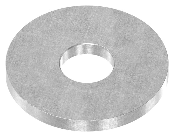 Ronde ø 42,4mm, Stärke 4mm, mit ø 14,1mm Mittelbohrung, gelasert, Stahl roh